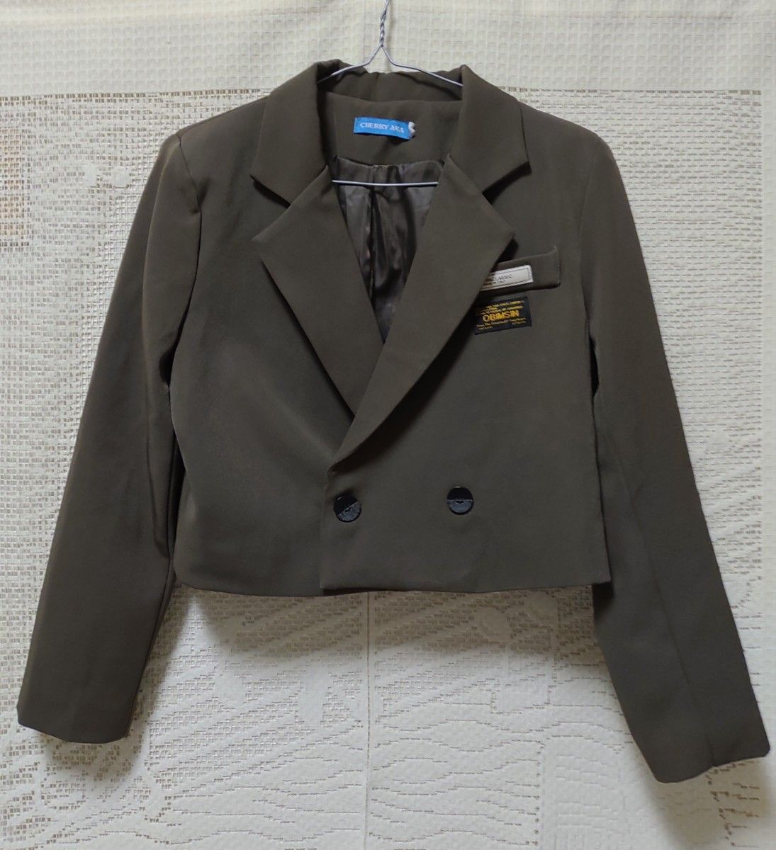 ジャケット カーキ ショート丈 アウター レディース 春 秋 制服 ジャケット カーキ ショート丈 アウター レディース 春 秋 制服