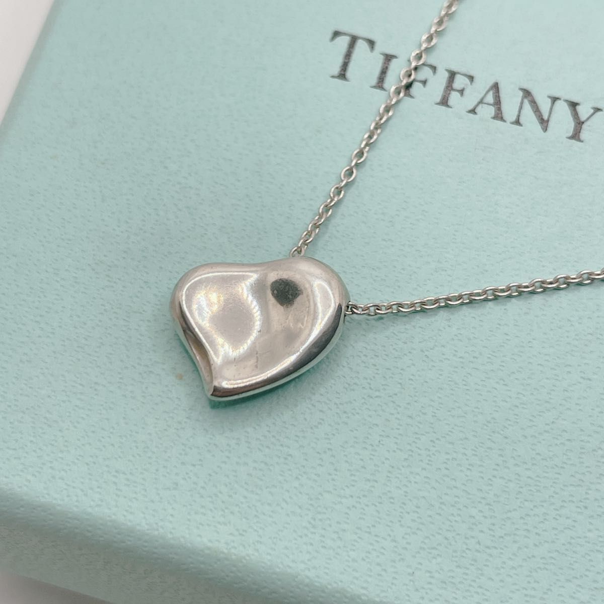 美品】 ティファニー フルハート ネックレス TIFFANY&Co 美品】 ティファニー フルハート ネックレス TIFFANY&Co