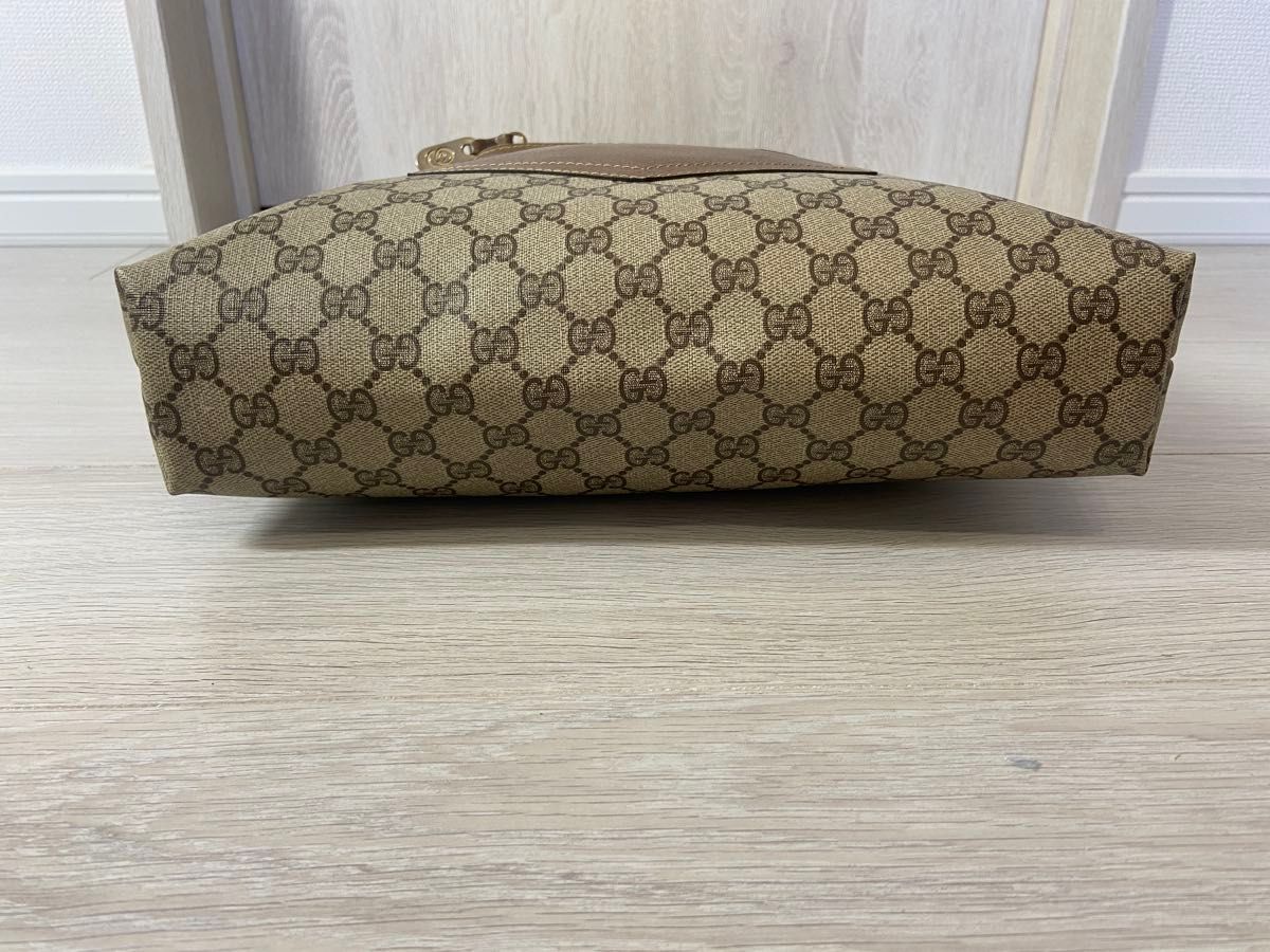 GUCCI トートバッグ シェリーライン レザー PVC GG柄 GUCCI トートバッグ シェリーライン レザー PVC GG柄