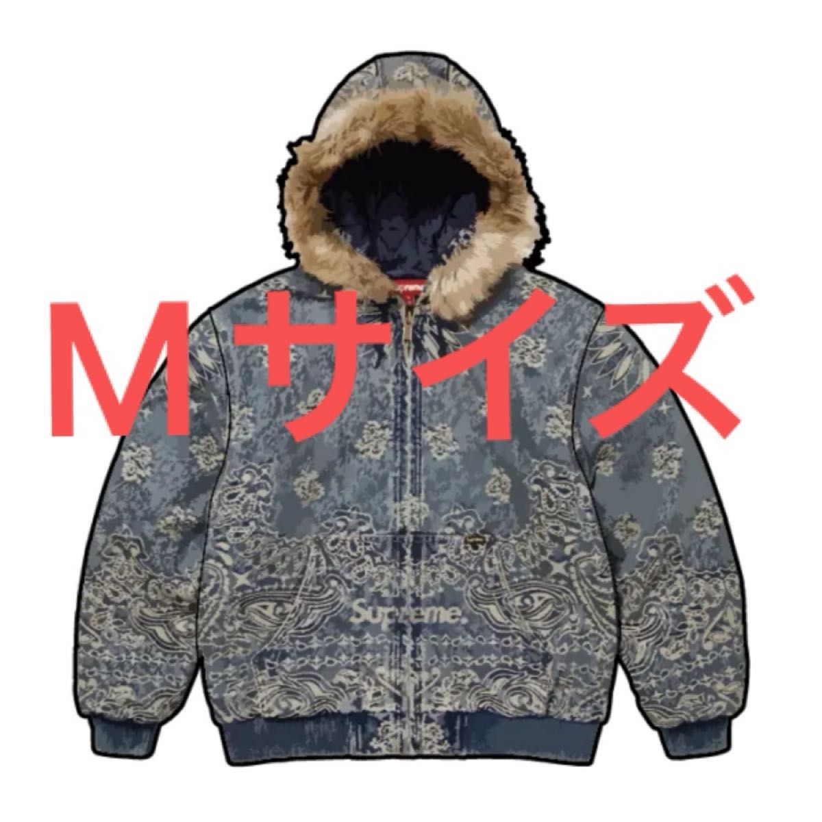 Supreme Bandana Jacquard Denim Hooded Work Jacket Supreme Bandana Jacquard Denim Hooded Work Jacket