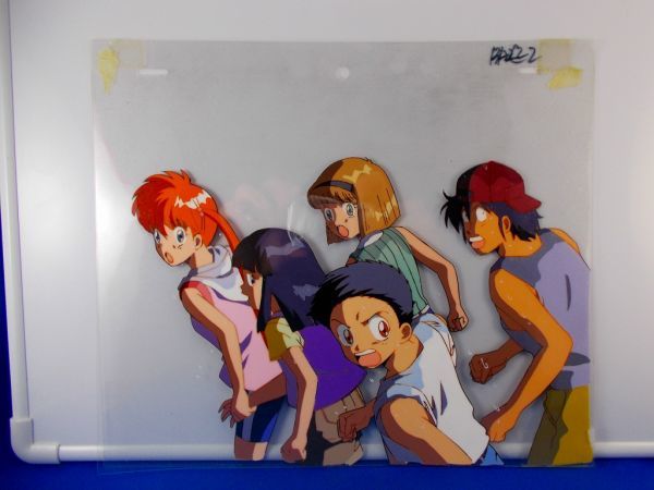 セル画 背景付 地獄先生ぬ~べ~ 立野広 稲葉郷子 細川美樹 1996年
