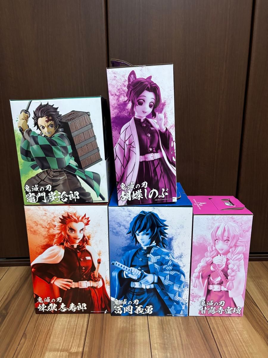 一番くじ 鬼滅の刃 MASTERLISE 5体セット A賞 炭治郎 A賞 煉獄 B 一番くじ 鬼滅の刃 MASTERLISE 5体セット A賞 炭治郎 A賞 煉獄 B