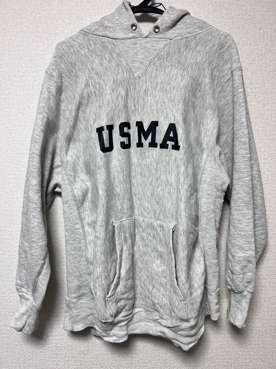 USMA グレー パーカー mvp リバースウィーブ reverse weave USMA グレー パーカー mvp リバースウィーブ reverse weave