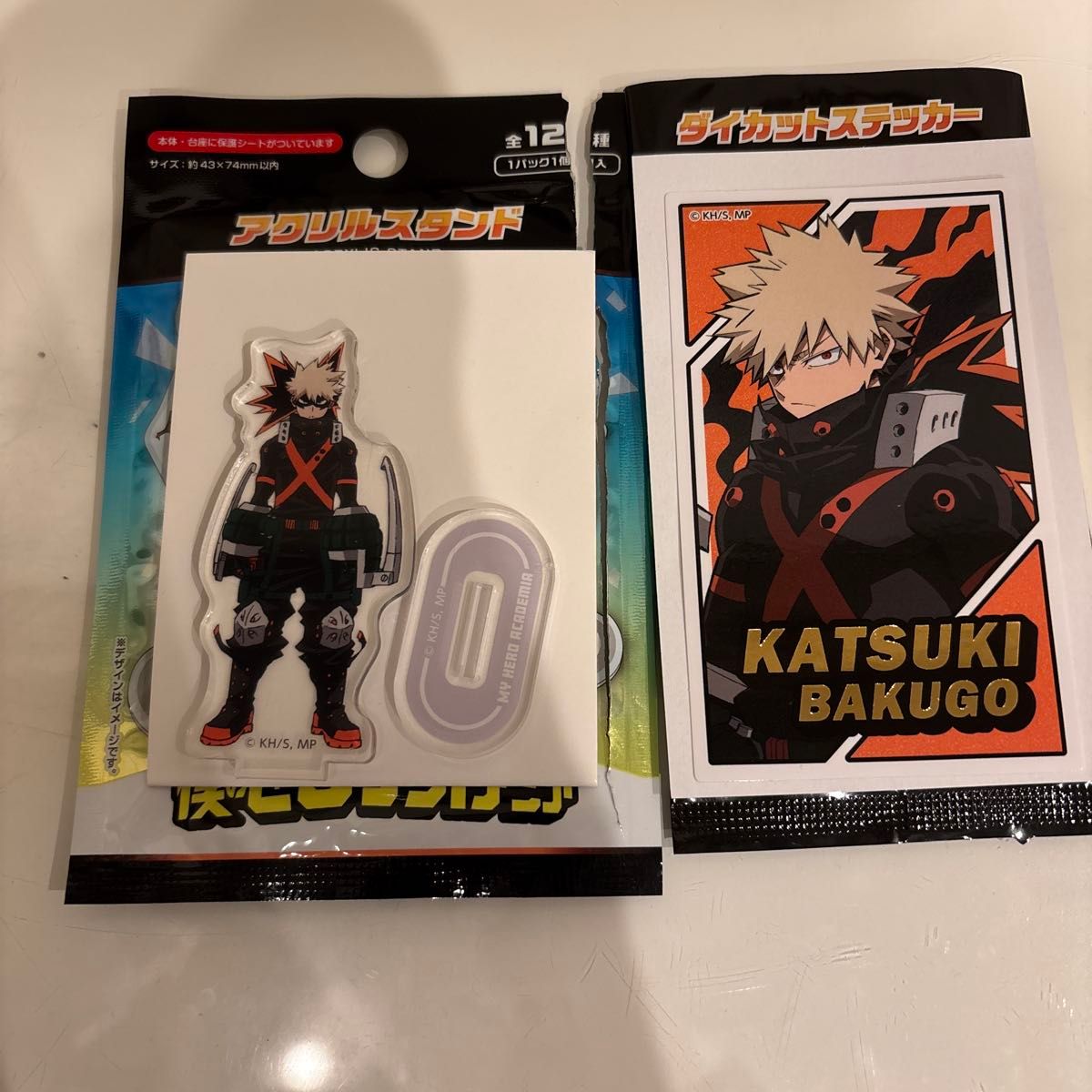 ヒロアカ 爆豪勝己 ダイソー アクスタ ステッカー シークレット
