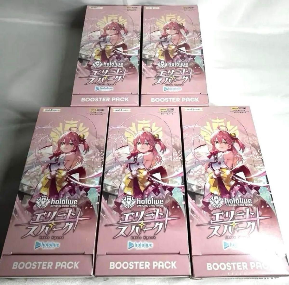 ホロライブ カードゲーム ホロカ エリートスパーク 5box ホロライブ カードゲーム ホロカ エリートスパーク 5box