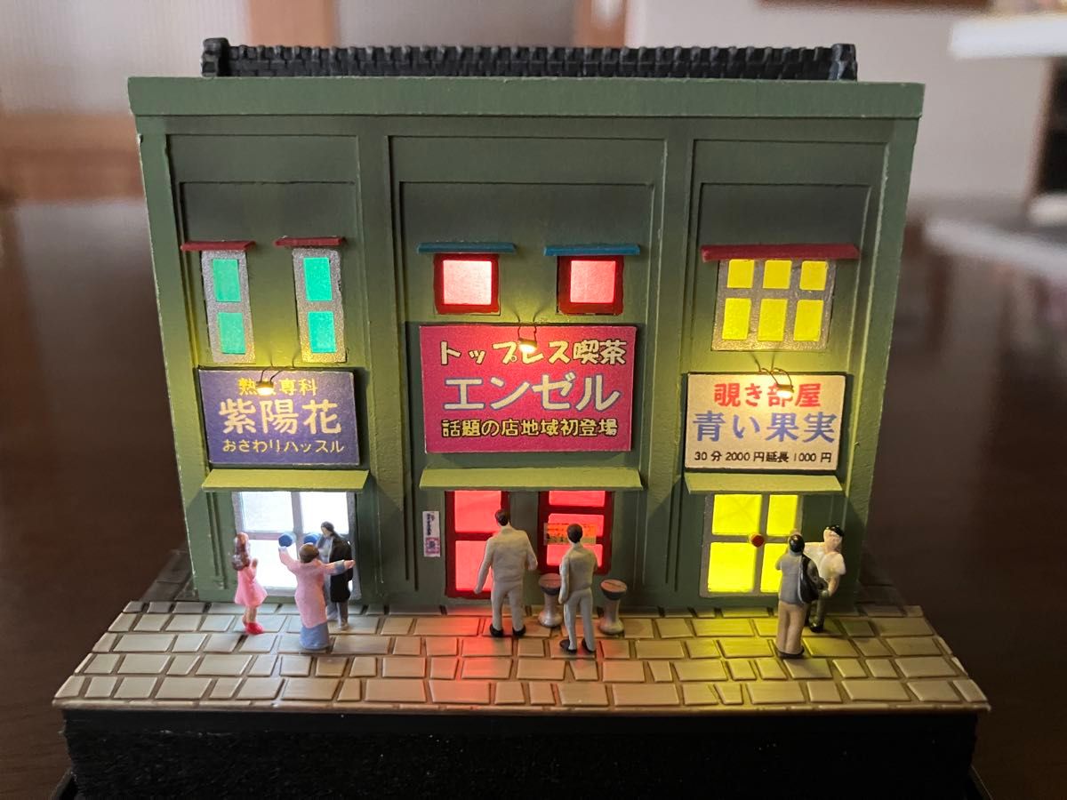 Nゲージ ジオラマ模型 昭和レトロ繁華街 1964 1/150デスクトップ Nゲージ ジオラマ模型 昭和レトロ繁華街 1964 1/150デスクトップ