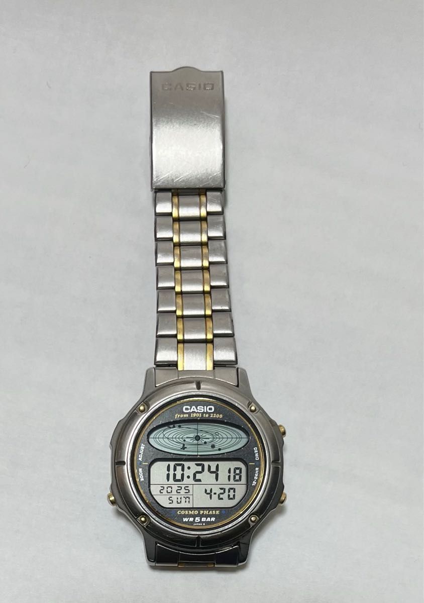 美品 レア希少 稼働品 CASIO CGW-90 COSMO PHASE コスモフェイズ 美品 レア希少 稼働品 CASIO CGW-90 COSMO PHASE コスモフェイズ