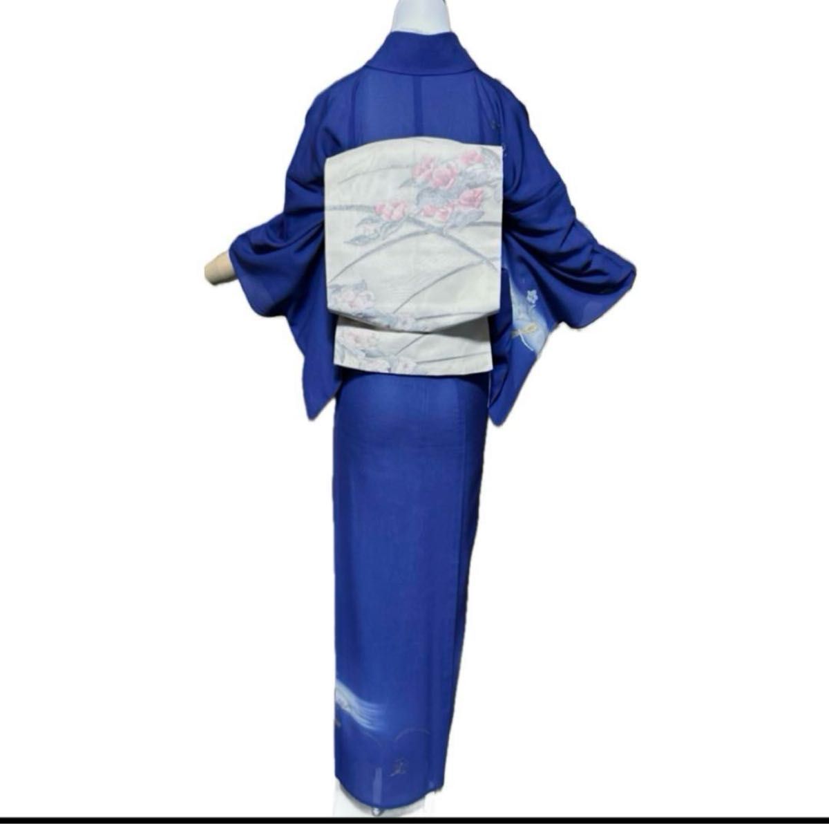正絹絽訪問着フルセット4点 美品着物+夏帯+夏帯締め+夏帯揚げ 正絹絽訪問着フルセット4点 美品着物+夏帯+夏帯締め+夏帯揚げ