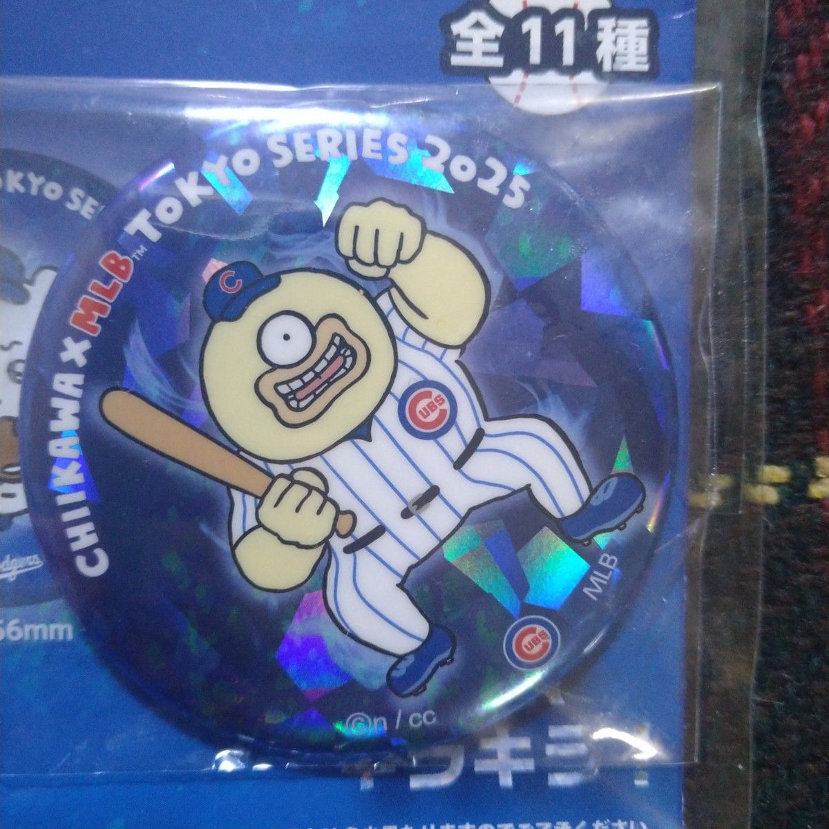ちいかわ×MLB 東京シリーズ2025 ホログラムカンバッジ オデ ちいかわ×MLB 東京シリーズ2025 ホログラムカンバッジ オデ