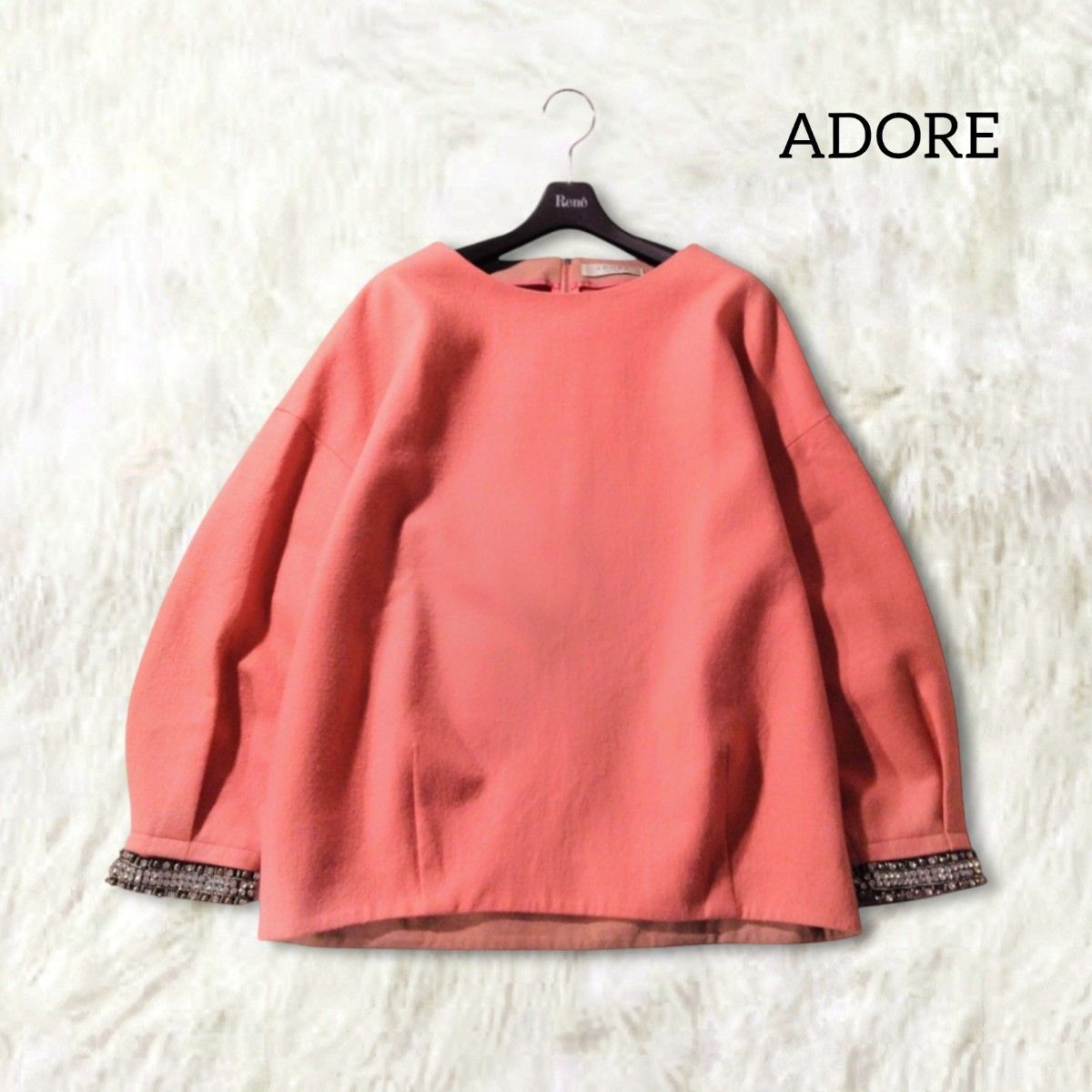 ADORE アドーア ビジュー トップス カットソー 38 M ピンク 日本 ADORE アドーア ビジュー トップス カットソー 38 M ピンク 日本