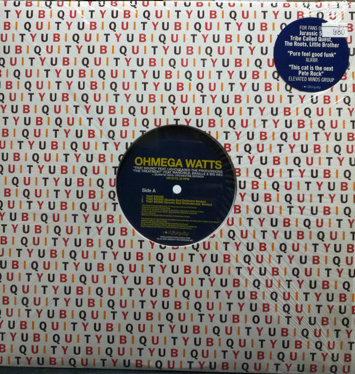 【廃盤12inch】Ohmega Watts / That Sound / The Treatmentの画像1