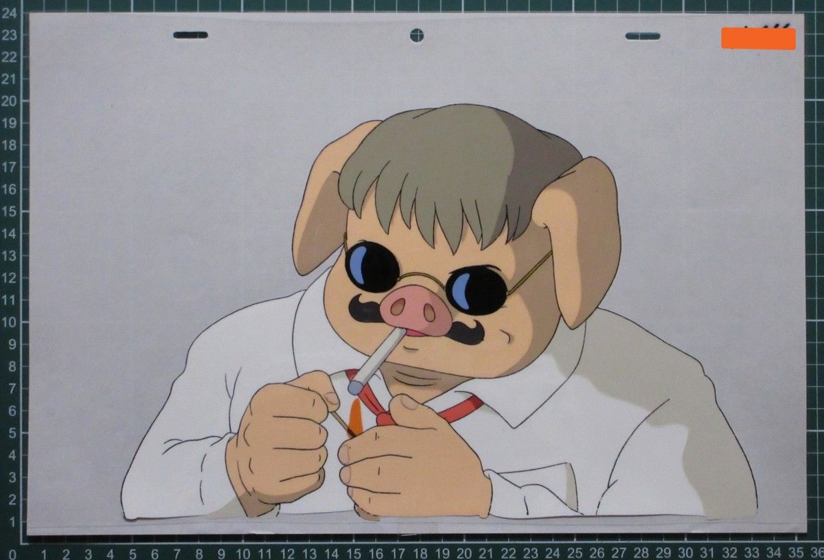 セル画 cel 直筆 紅の豚 ポルコ・ロッソ A-54 宮﨑駿 スタジオ セル画 cel 直筆 紅の豚 ポルコ・ロッソ A-54 宮﨑駿 スタジオ