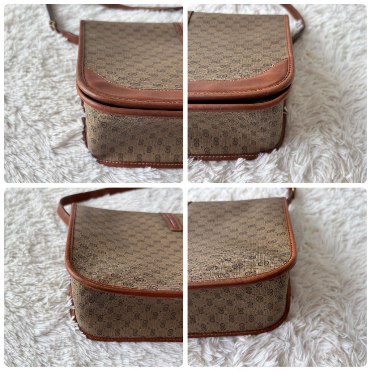 GUCCI グッチ ショルダーバッグ GG柄 PVC レザー シェリーライン GUCCI グッチ ショルダーバッグ GG柄 PVC レザー シェリーライン