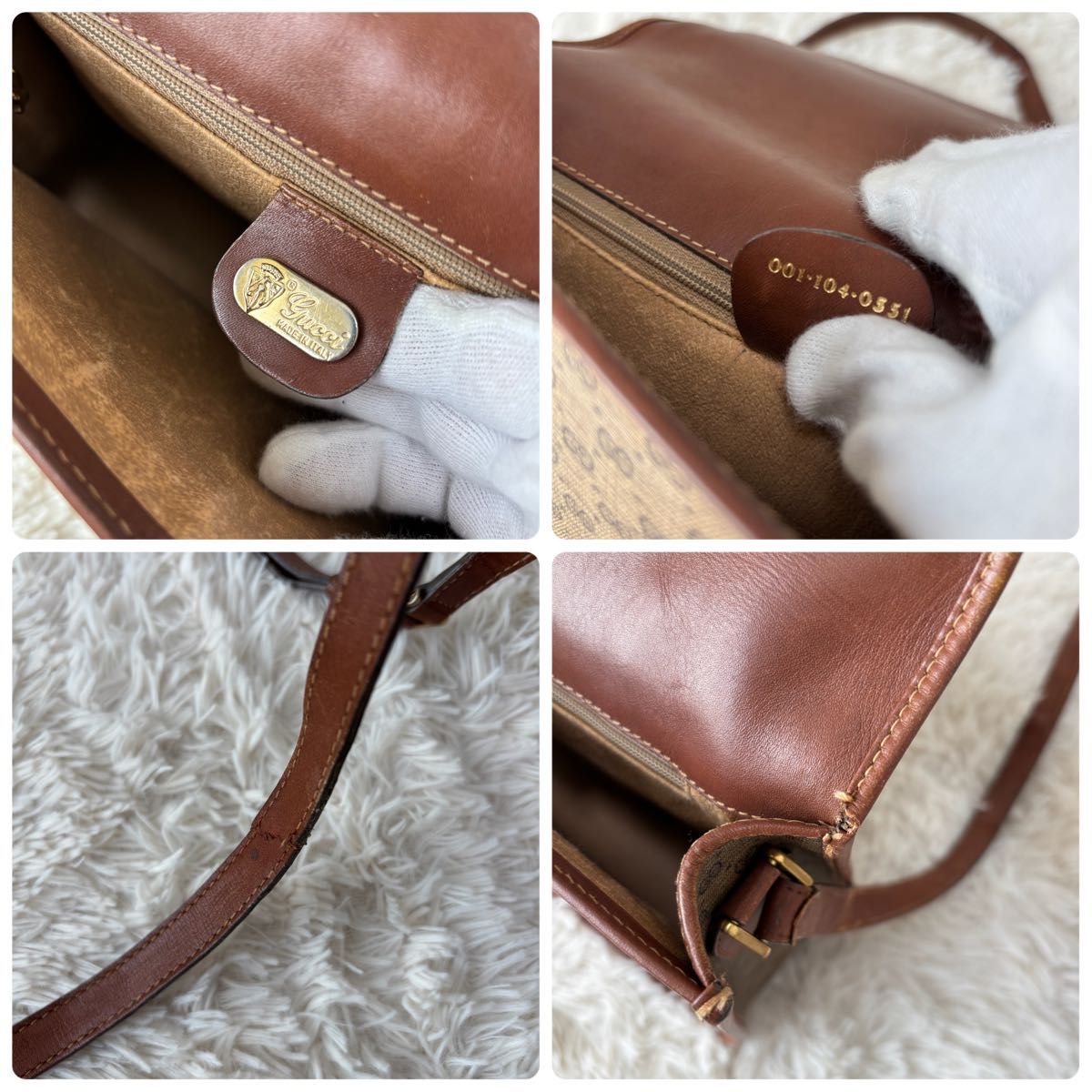 GUCCI グッチ ショルダーバッグ GG柄 PVC レザー シェリーライン GUCCI グッチ ショルダーバッグ GG柄 PVC レザー シェリーライン