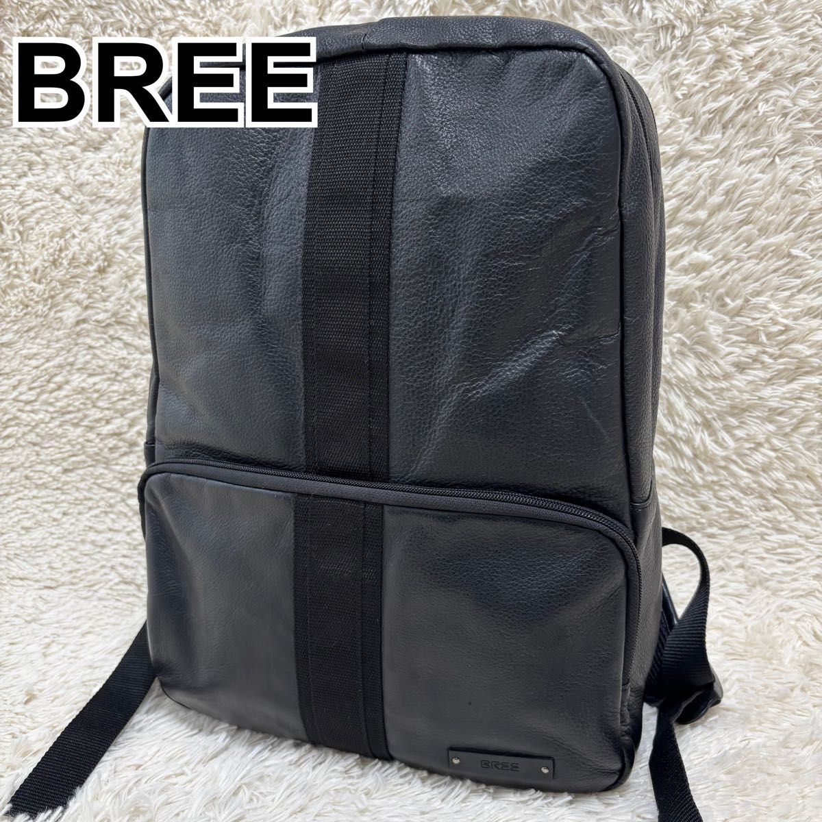 BREE ブリー リュックサック ビジネスバッグ レザー 本革 黒 BREE ブリー リュックサック ビジネスバッグ レザー 本革 黒
