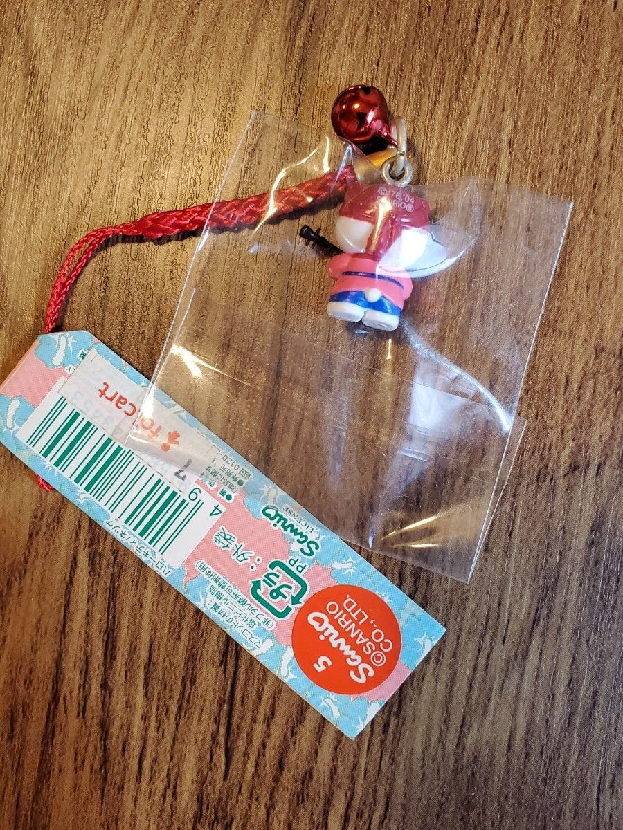 ハローキティご当地限定ストライプ 根付け 沖縄限定 琉球 ハローキティご当地限定ストライプ 根付け 沖縄限定 琉球