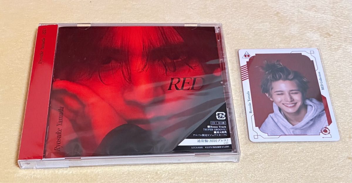 山田涼介 Ryosuke Yamada RED 通常盤 初回プレス盤 特典カード 山田涼介 Ryosuke Yamada RED 通常盤 初回プレス盤 特典カード