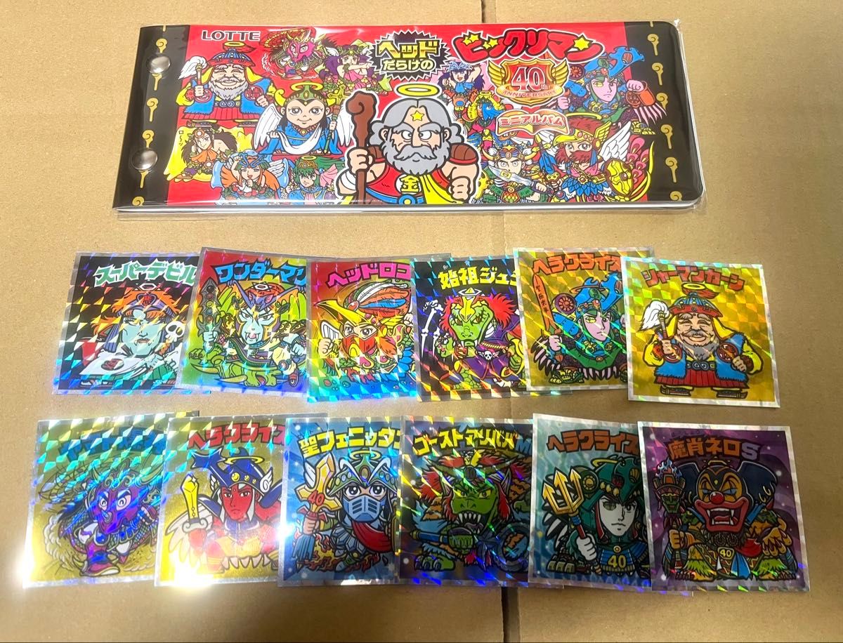 ヘッドだらけのビックリマンチョコ 40周年ミニアルバムシールホルダー 未使用品 ヘッドだらけのビックリマンチョコ 40周年ミニアルバム シール