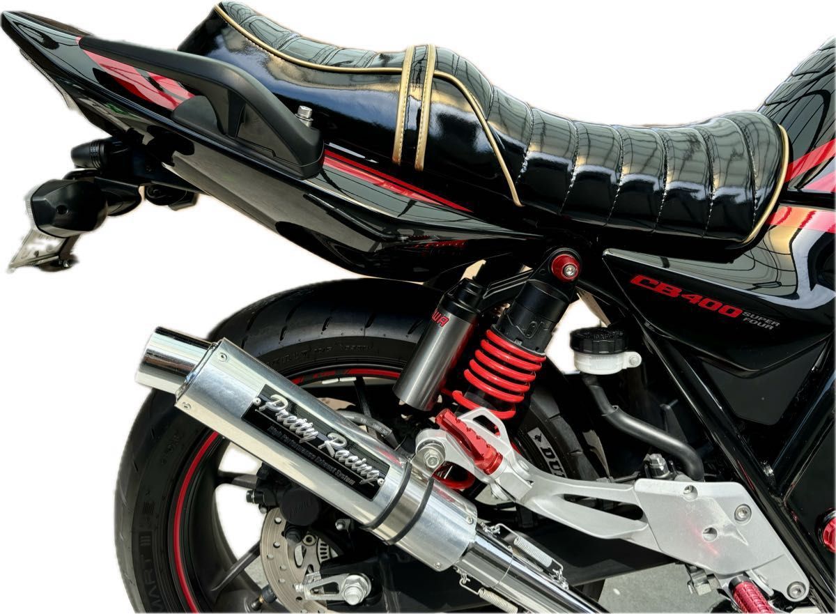 New 金エナメルレザータックロールシート ホンダ CB400SF SB New 金エナメルレザータックロールシート ホンダ CB400SF SB