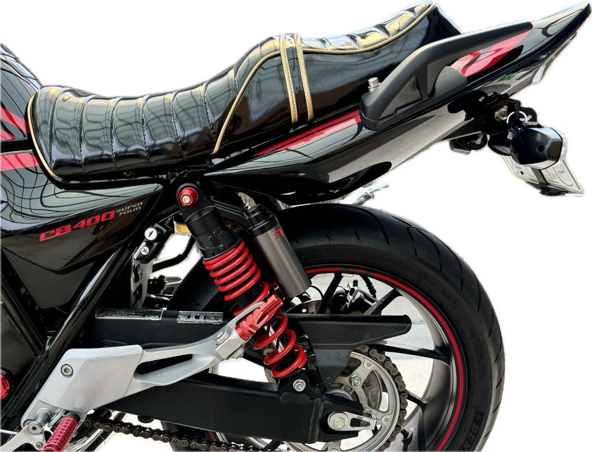 New 金エナメルレザータックロールシート ホンダ CB400SF SB New 金エナメルレザータックロールシート ホンダ CB400SF SB