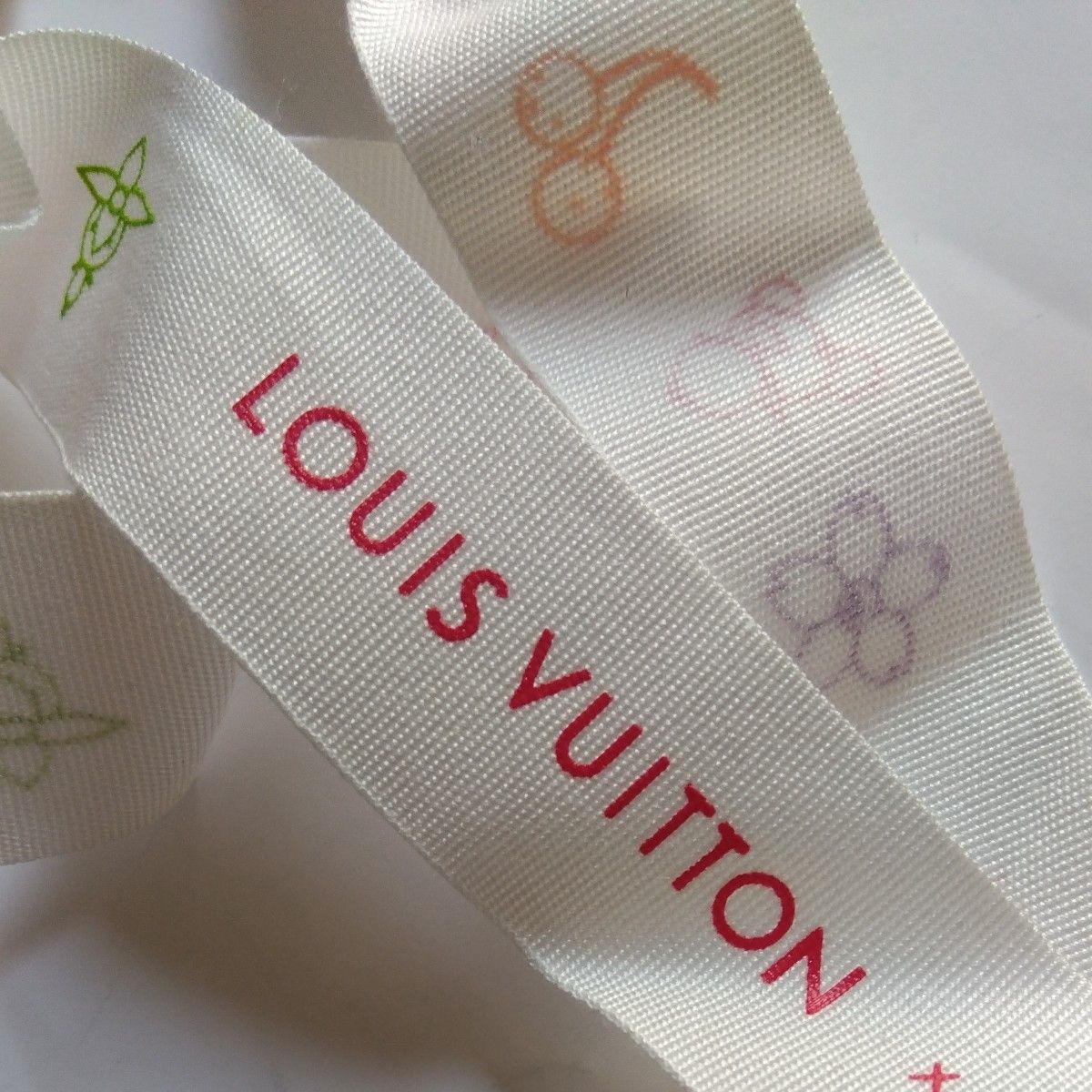 LOUIS VUITTON x 村上隆 コラボ ショッパー リボン タグ セット LOUIS VUITTON x 村上隆 コラボ ショッパー リボン タグ セット