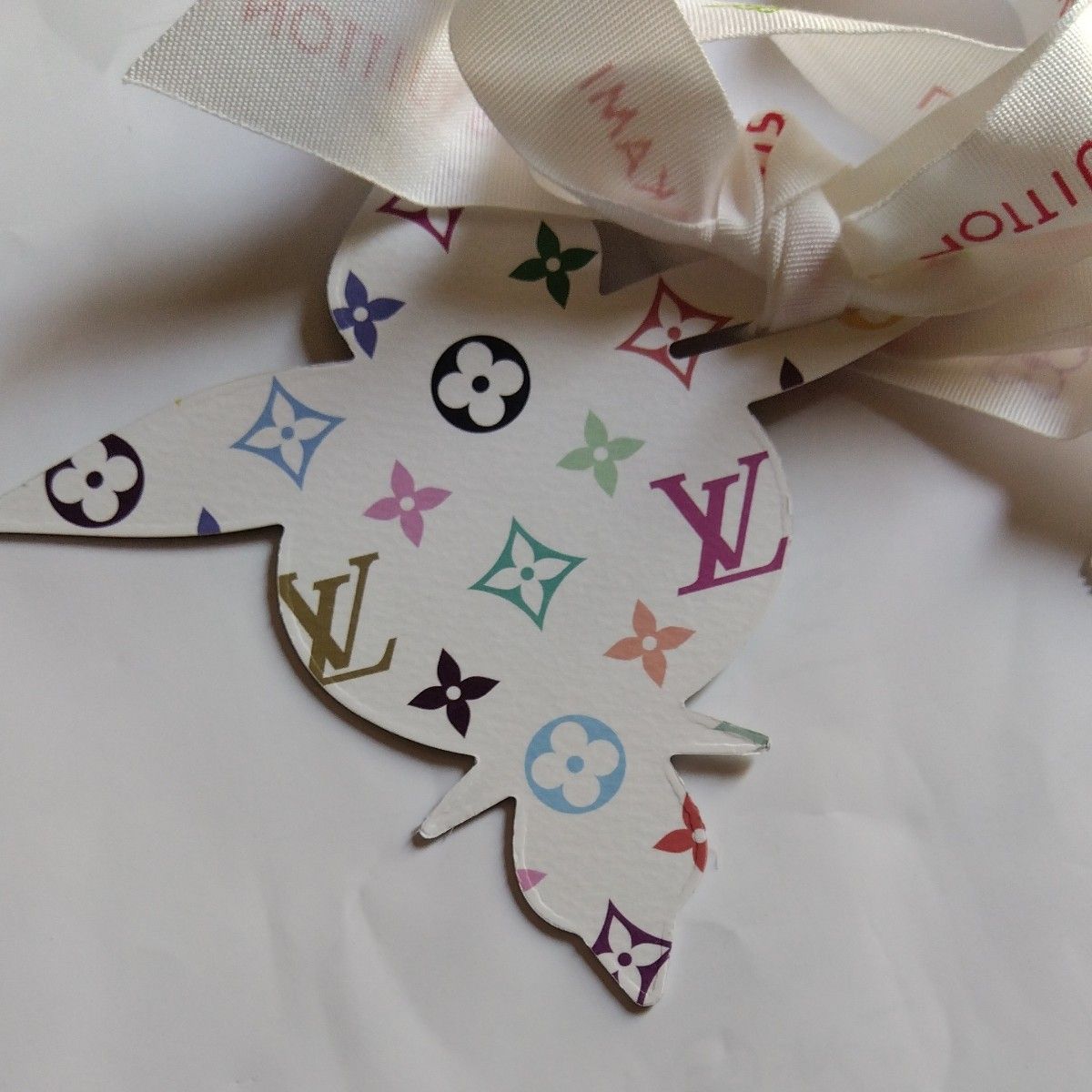 LOUIS VUITTON x 村上隆 コラボ ショッパー リボン タグ セット LOUIS VUITTON x 村上隆 コラボ ショッパー リボン タグ セット