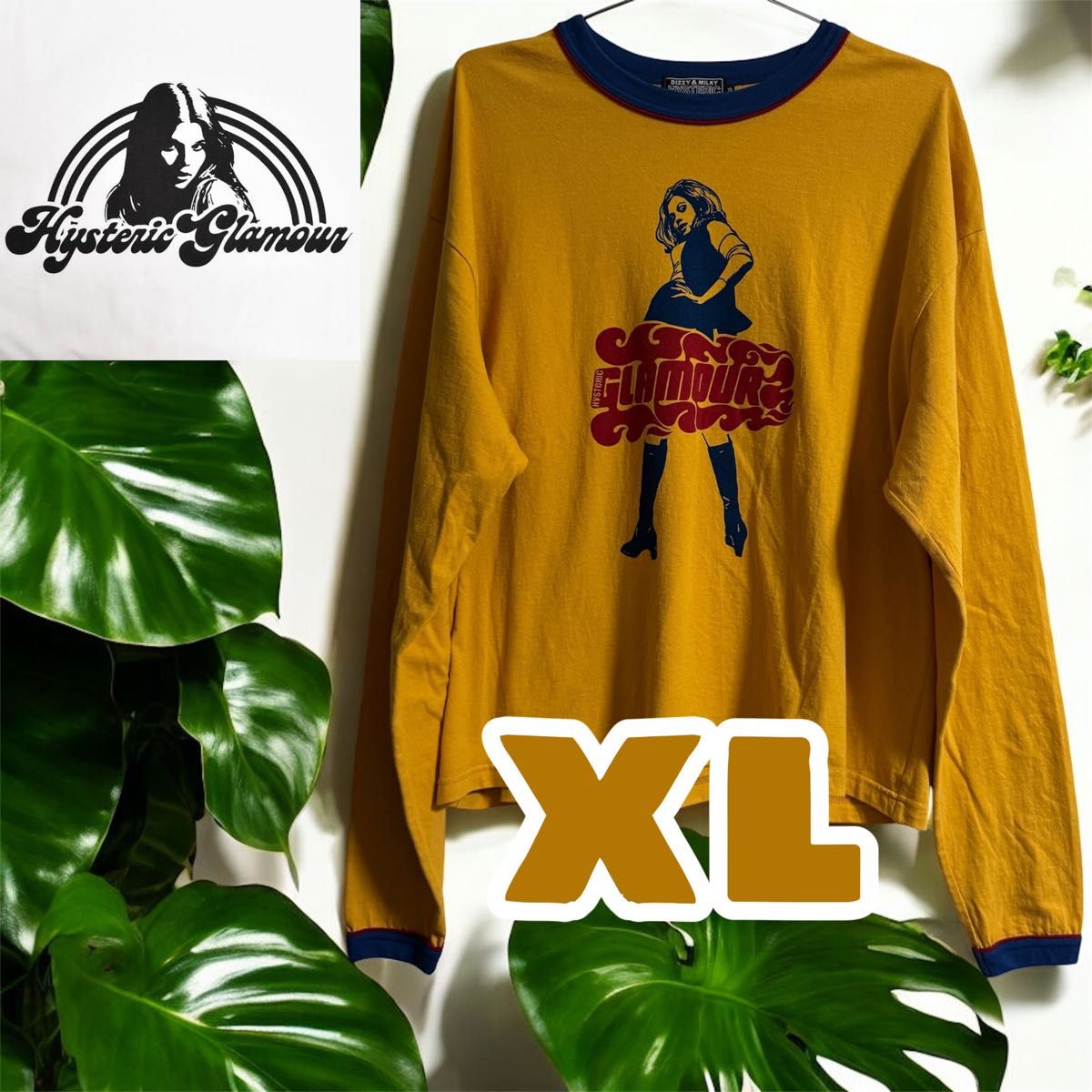 HYSTERIC GLAMOUR 長袖Tシャツ ヴィクセンガール リンガー HYSTERIC GLAMOUR 長袖Tシャツ ヴィクセンガール リンガー