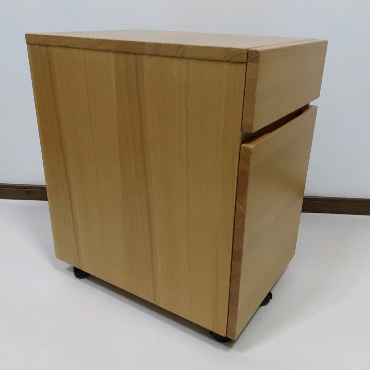 良品計画 無印良品 天然木 オーク材 デスクキャビネット ワゴン 良品計画 無印良品 天然木 オーク材 デスクキャビネット ワゴン