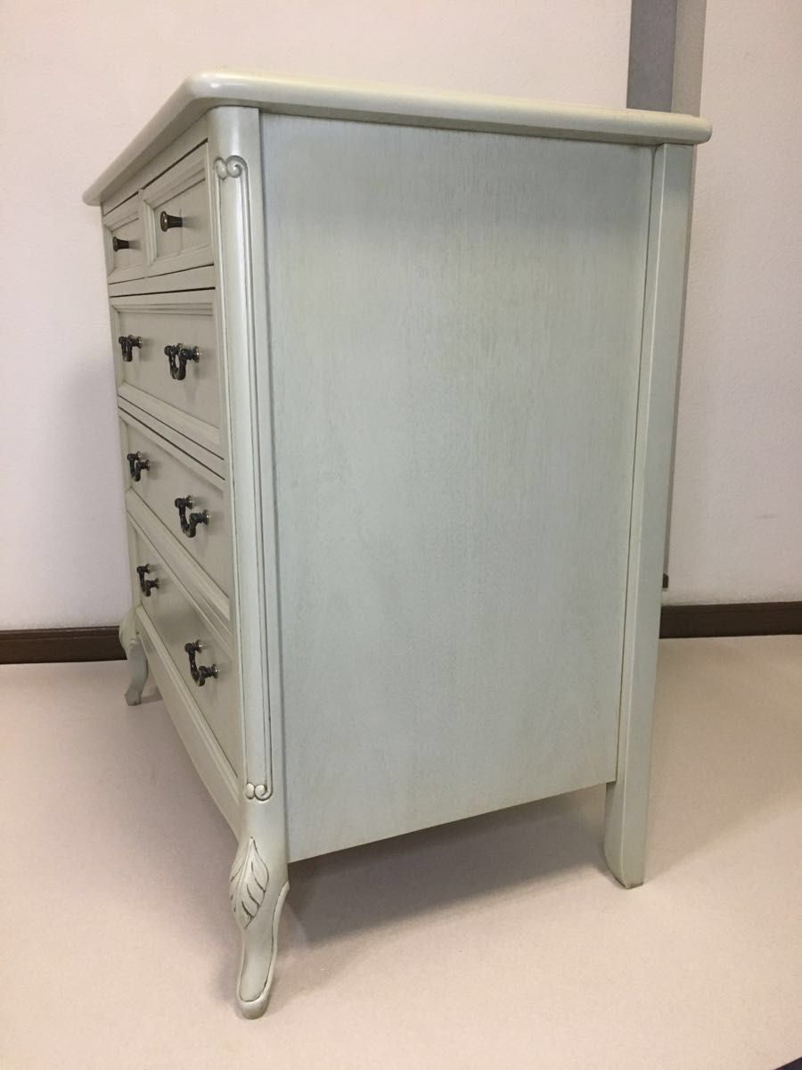 TOKAI 東海家具 猫脚 チェスト 4段5杯 ホワイト系 匿名配送 送料 TOKAI 東海家具 猫脚 チェスト 4段5杯 ホワイト系 匿名配送 送料