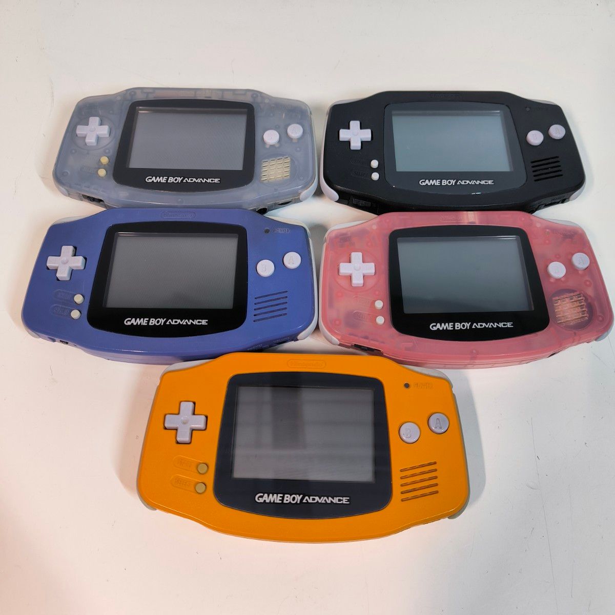 美品 動作品 ゲームボーイアドバンス 本体 5色5台セット 美品 動作品 ゲームボーイアドバンス 本体 5色5台セット