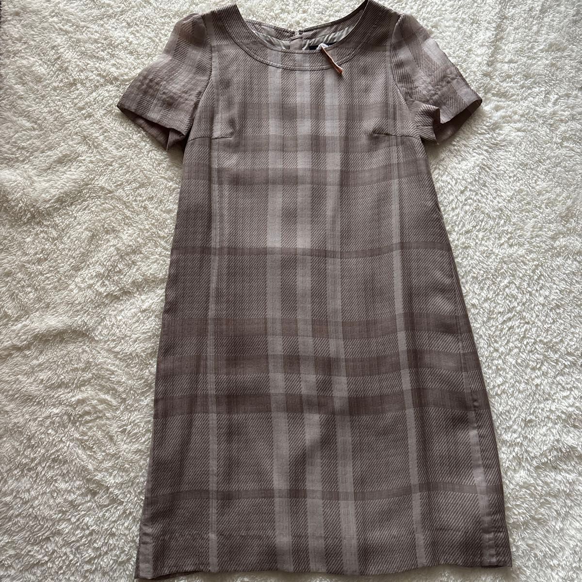 バーバリー/BURBERRYチェック柄ワンピース ベルト付き 36サイズ バーバリー/BURBERRYチェック柄ワンピース ベルト付き 36サイズ