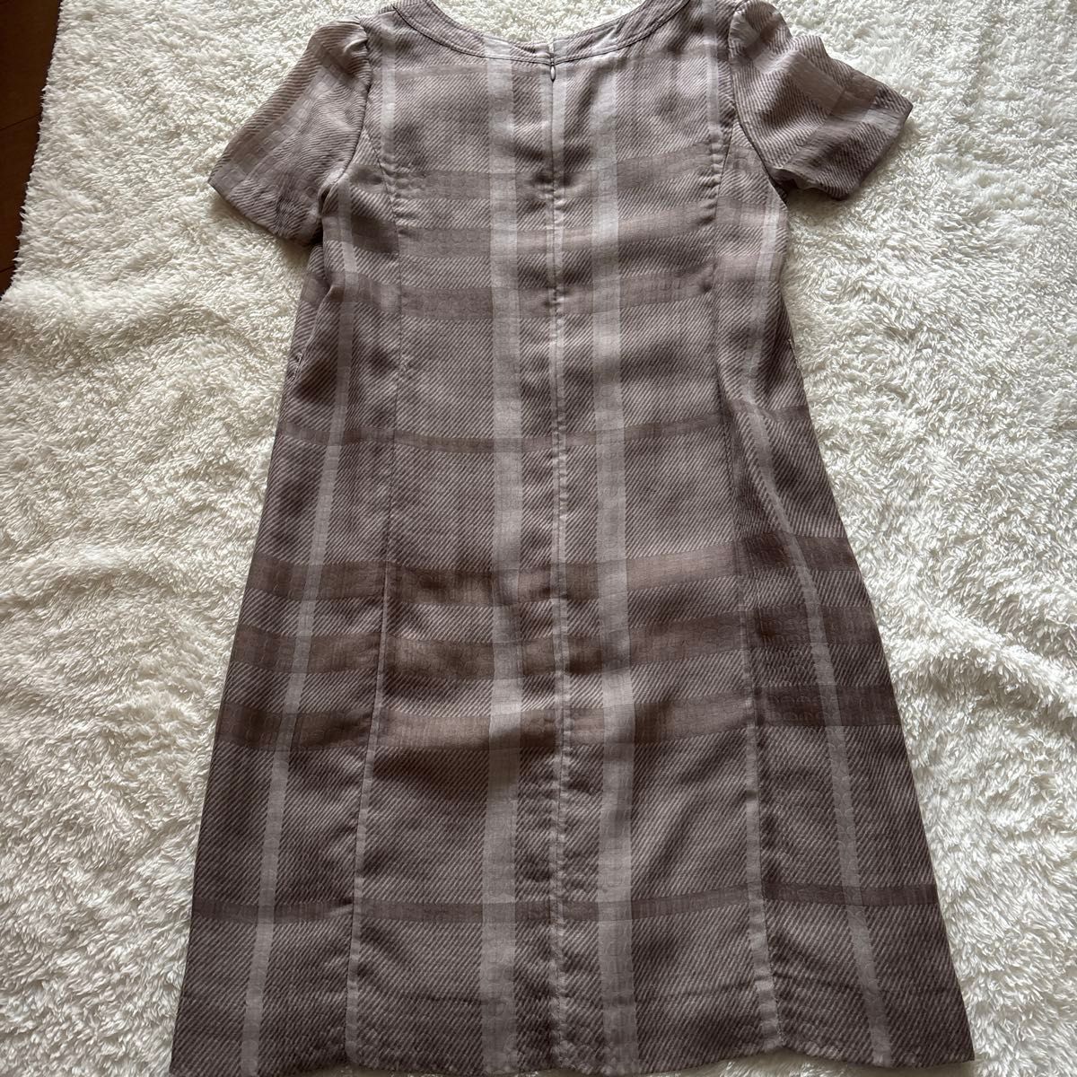 バーバリー/BURBERRYチェック柄ワンピース ベルト付き 36サイズ バーバリー/BURBERRYチェック柄ワンピース ベルト付き 36サイズ