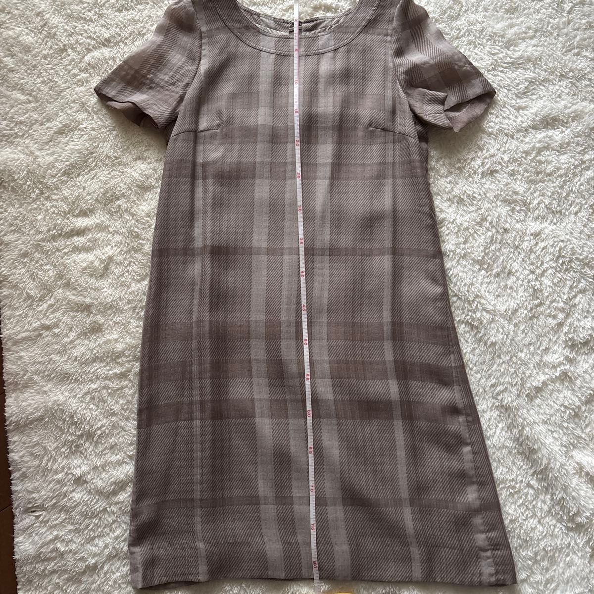 バーバリー/BURBERRYチェック柄ワンピース ベルト付き 36サイズ バーバリー/BURBERRYチェック柄ワンピース ベルト付き 36サイズ