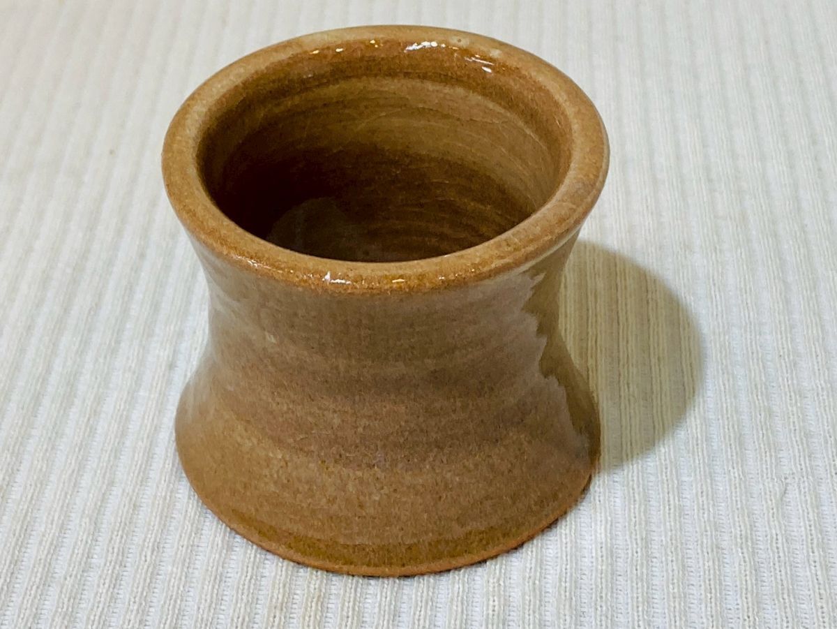 kmg07▽骨董 陶器 蓋置 聡明作 唐津焼 伝統工芸品 年代物 茶器 kmg07▽骨董 陶器 蓋置 聡明作 唐津焼 伝統工芸品 年代物 茶器