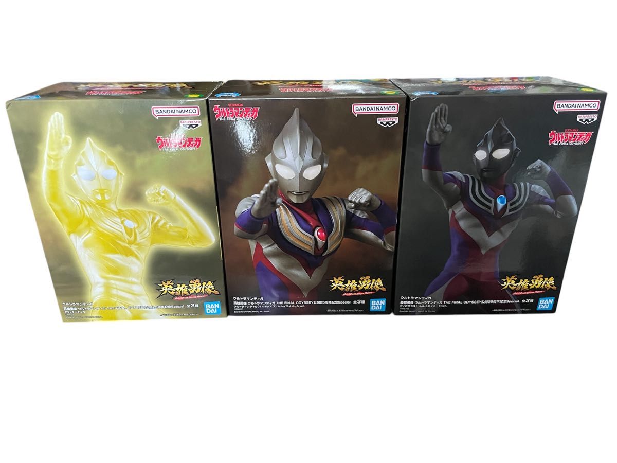 英雄勇像 ウルトラマンティガ THE FINAL ODYSSEY フィギュア3種 英雄勇像 ウルトラマンティガ THE FINAL ODYSSEY フィギュア3種