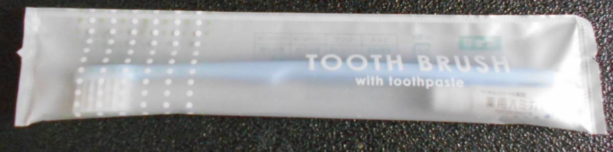歯磨き 歯ブラシ TOOTHBRUSH 薬用歯磨き粉付き 1本 新品_画像1