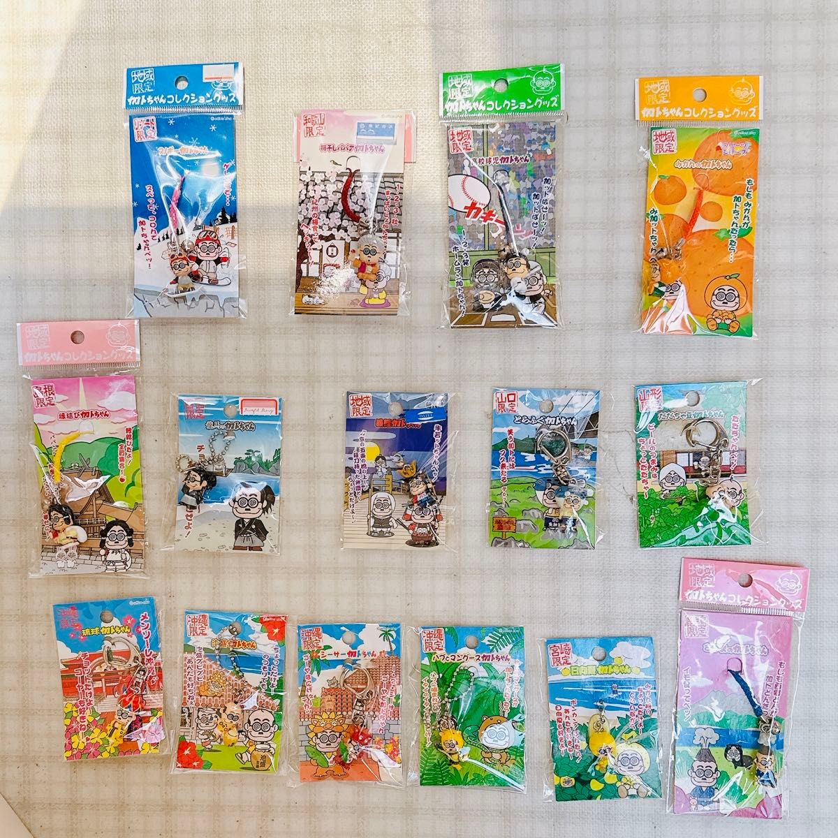 加トちゃん ご当地 ストラップ キーホルダー ファスナー 加トちゃん ご当地 ストラップ キーホルダー ファスナー