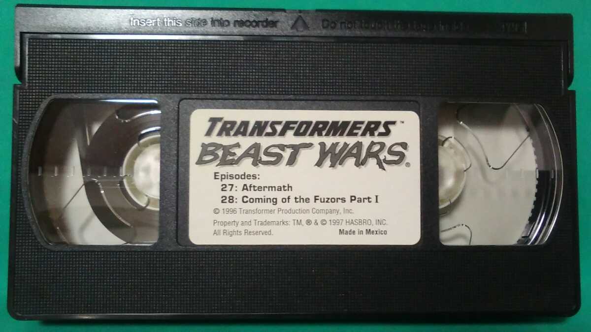  иностранная версия Transformer Beast Wars VHS видео кассета 27 рассказ 28 рассказ фигурка принадлежности не прослушивание товар коробка ...TRANSFORMER BEAST WARS