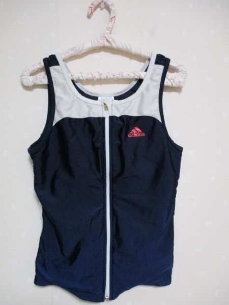 ●　adidas　アディダス　● 　セパレート水著　■　L　紺色（50402）