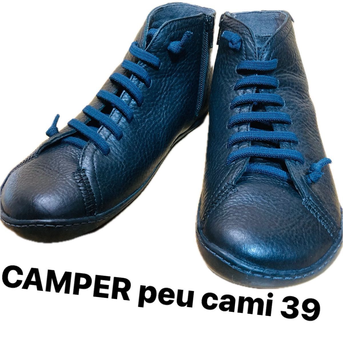 CAMPER peu cami 39 ブラック ペウカミ 24 5cm zip サイドジップ CAMPER peu cami 39 ブラック ペウカミ 24 5cm zip サイドジップ