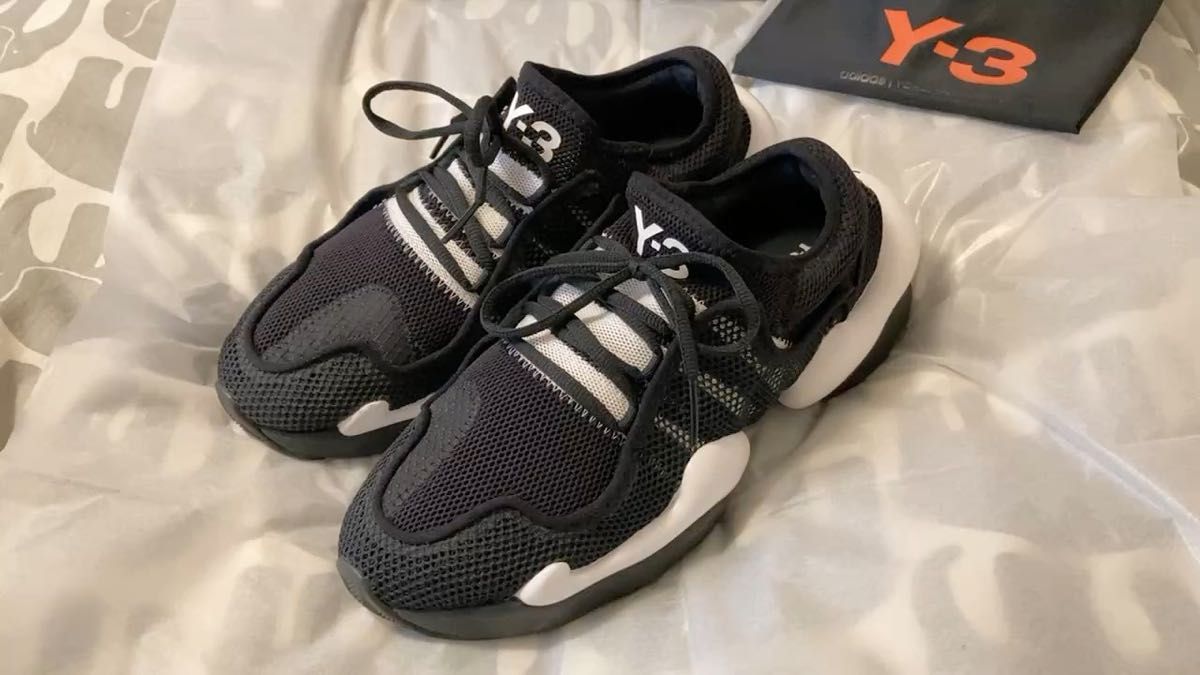 Y-3 スニーカー REN adidas 27.5cm Yohji Yamamoto ヨージヤマモト スニーカー ブラック 中古