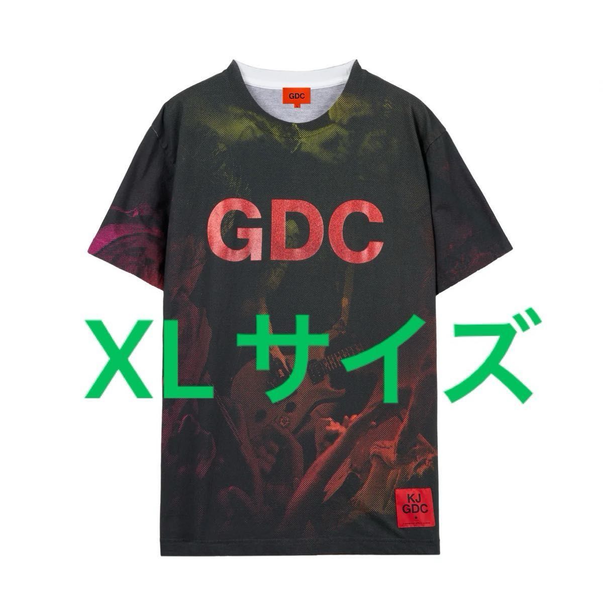KJ×GDC Collab】 All-Over Pattern T レッドラメ XLサイズ KJ×GDC Collab】 All-Over Pattern T レッドラメ XLサイズ