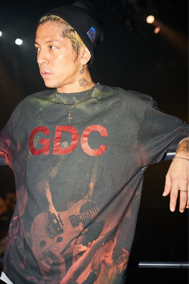 KJ×GDC Collab】 All-Over Pattern T レッドラメ XLサイズ KJ×GDC Collab】 All-Over Pattern T レッドラメ XLサイズ