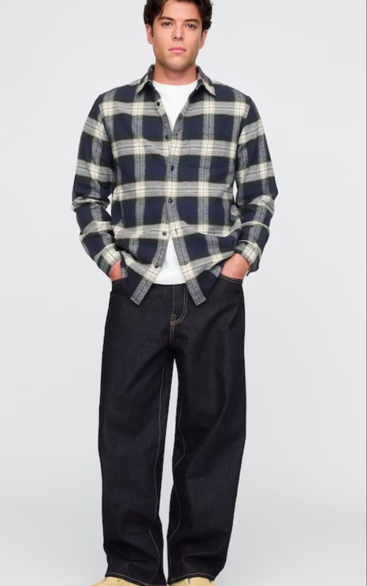 値下げ可能 GAP スーパーバギーデニム 31/32 ダークリンス 値下げ可能 GAP スーパーバギーデニム 31/32 ダークリンス