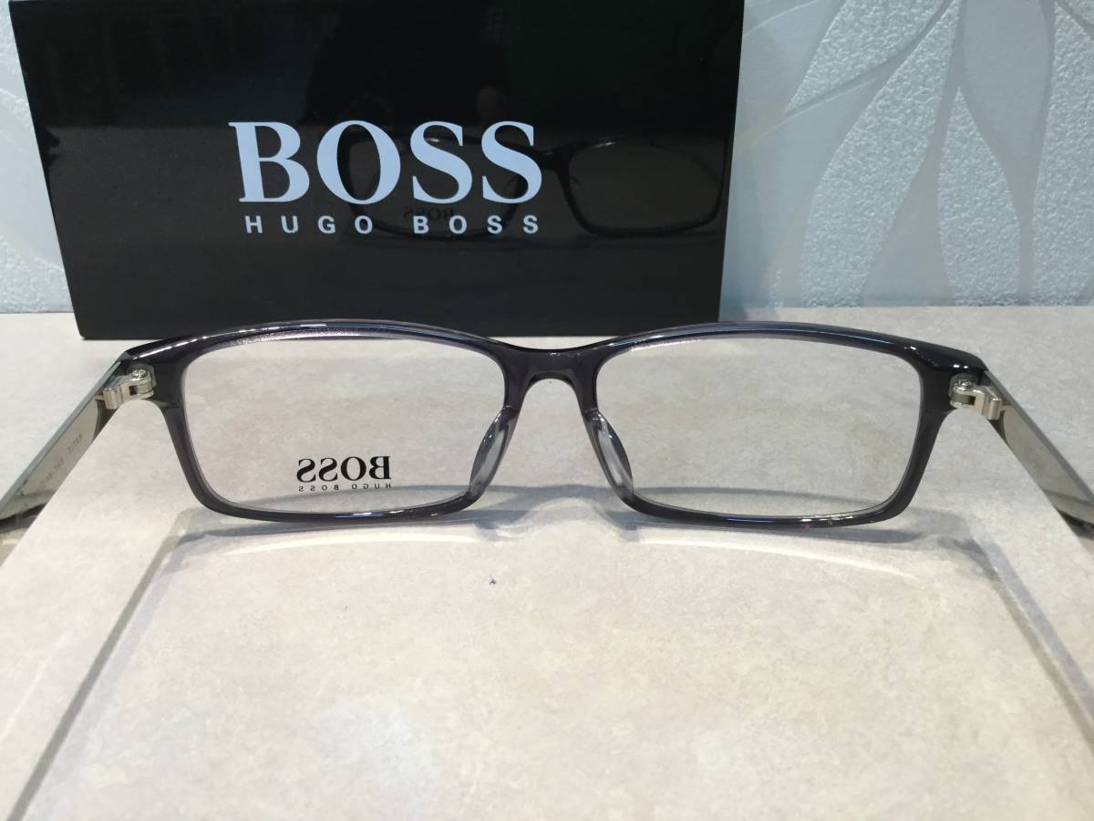 【新品】HUGO BOSS ヒューゴボス BOSS-6027J メガネフレーム☆グレー 未使用_画像5