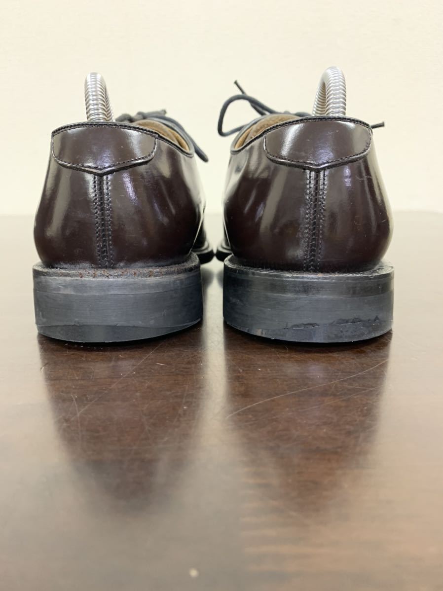 REGAL リーガル プレーントゥ 外羽根 ビジネスシューズ レザー 革靴 ダークブラウン 23EE 23cm