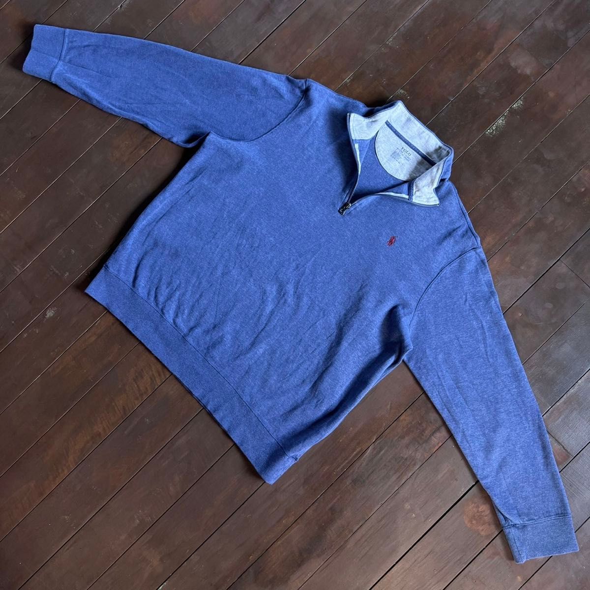 大人気 【POLO RALPH LAUREN】ハーフジップ 刺繍ロゴ スウェット 大人気 【POLO RALPH LAUREN】ハーフジップ 刺繍ロゴ スウェット