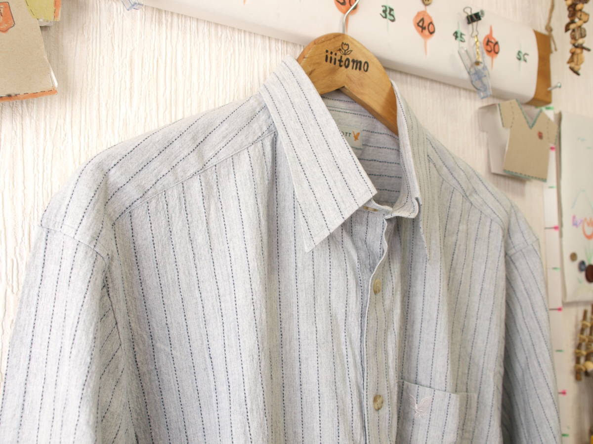 ! clothes 3737! long sleeve shirt LYLE&SCOTTla il & Scott size L chest 96-104 Used ~iiitomo~