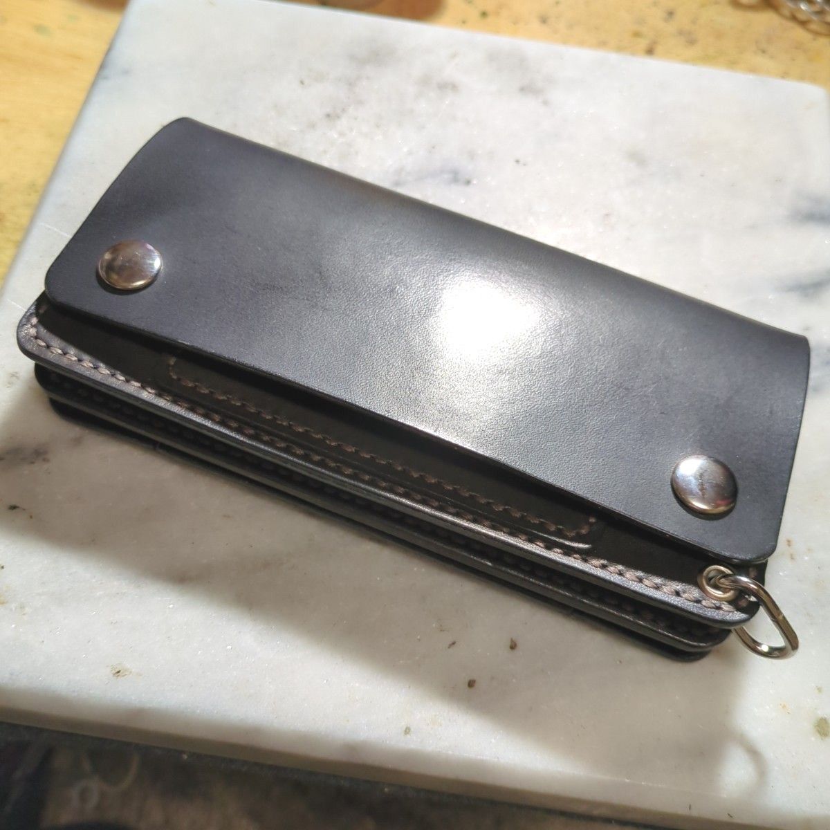 姫路ヌメ革 ハンドメイド 牛革 トラッカーウォレット ロング 姫路ヌメ革 ハンドメイド 牛革 トラッカーウォレット ロング