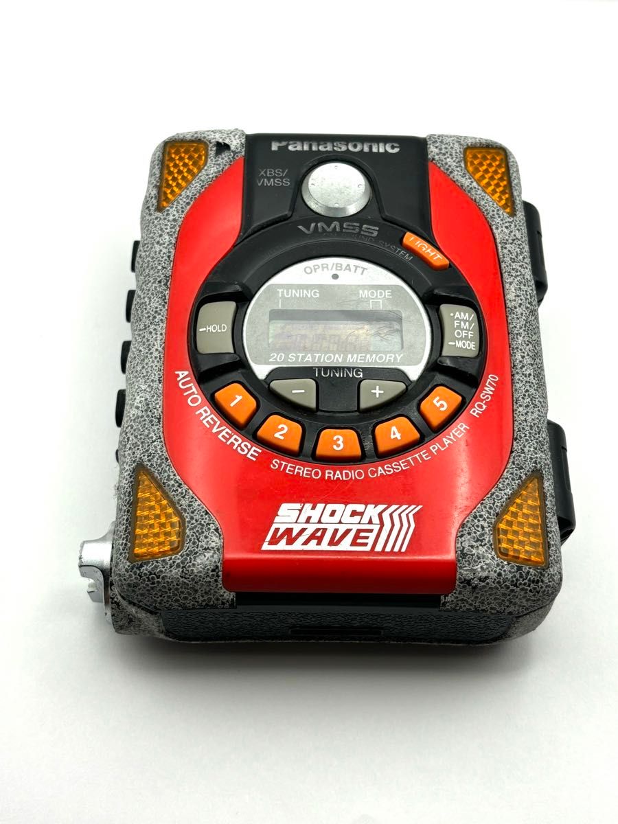 Panasonic ポータブルカセットプレーヤー SHOCKWAVE RQ-SW70 Panasonic ポータブルカセットプレーヤー SHOCKWAVE RQ-SW70